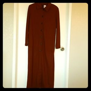 Zigzag button-up coat